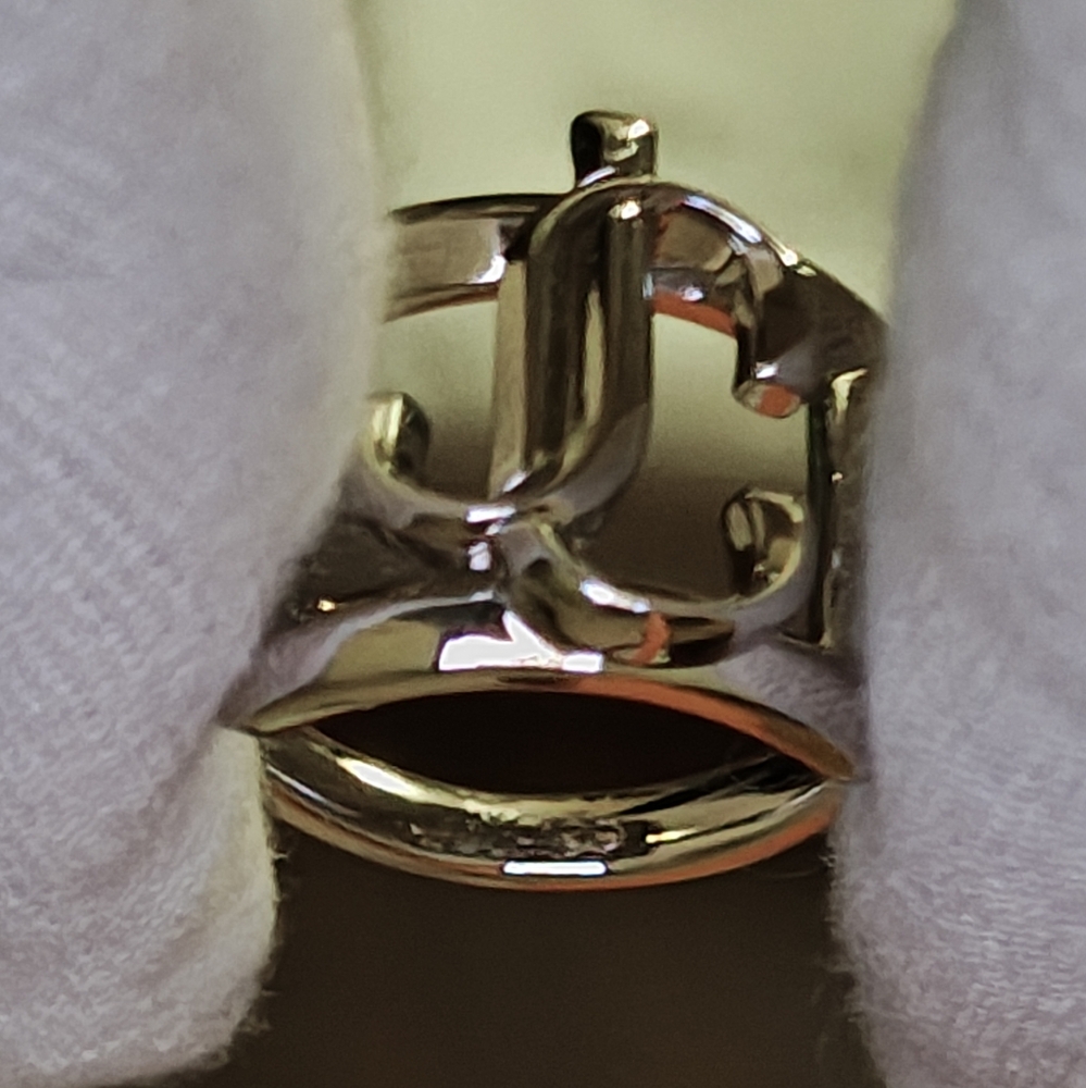 Jimmy Choo Square Ring, Size L/7 - Picture 9 of 10